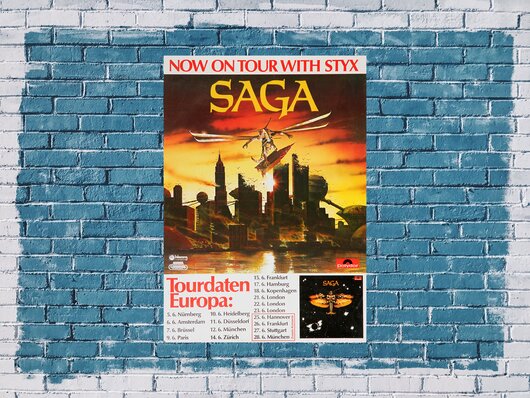 Saga - Now On Tour With STYX, All The Dates 1980