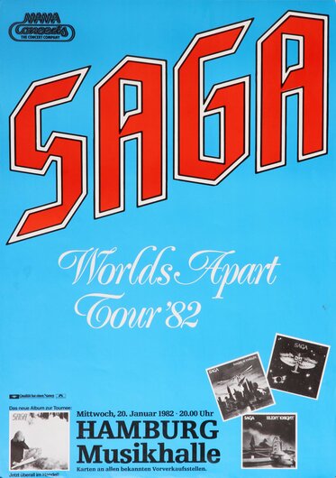 Saga - World´s Apart Tour ´82, Hamburg 1982
