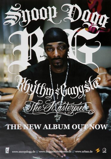 Snoop Dogg   -  Rhythm & Gangsta - The Masterpiece  -  The New Album Out Now, No Town 2004