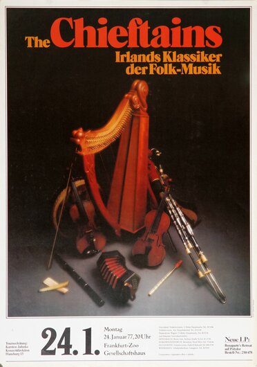 The Chieftains - Irlands Klassisker der Folk - Musik, Frankfurt 1977