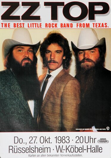 ZZ Top - The Best Little Rock Band Frao Texas, Rüsselsheim 1983