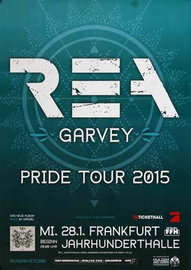Rea Garvey - Pride Live , Frankfurt 2015 - Konzertplakat