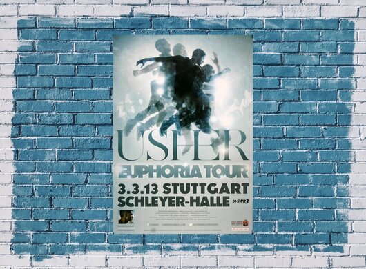 Usher - Euphoria , Stuttgart 2013 - Konzertplakat