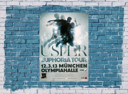 Usher - Euphoria , München 2013 - Konzertplakat
