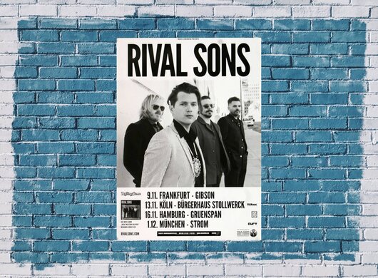 Rival Sons - Open My Eyes, Tour 2014 - Konzertplakat