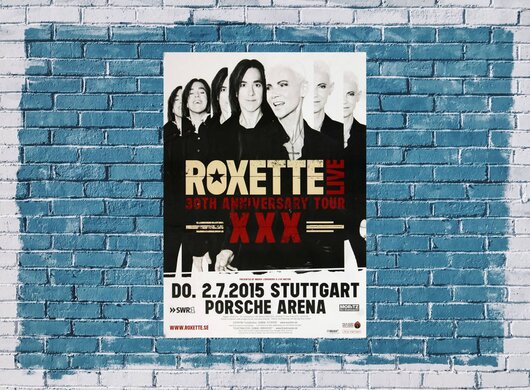 Roxette - Live Tour , Stuttgart 2015 - Konzertplakat