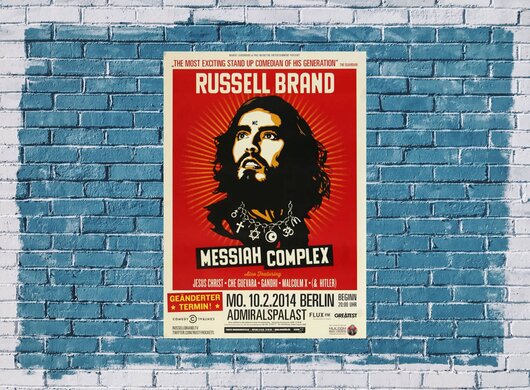 Russel Brand - Messiah Complex , Berlin 2014 - Konzertplakat