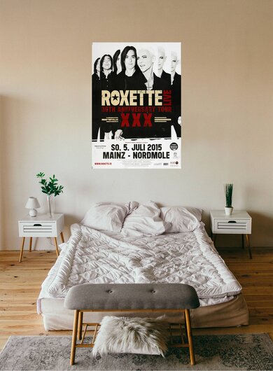 Roxette - Live Tour , Mainz 2015 - Konzertplakat