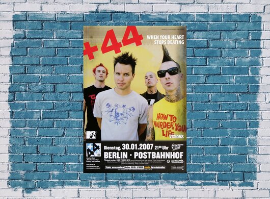 +44 - Baby Come On , Berlin 2007 - Konzertplakat