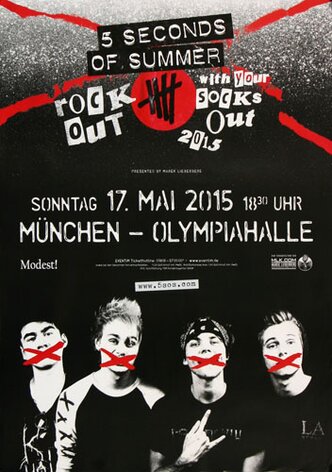 5 Secounds of Summer - Rock Out , München 2015 -...