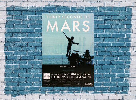 30 Seconds to Mars - In The Air , Hannover 2014 - Konzertplakat