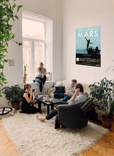 30 Seconds to Mars - In The Air , Berlin 2014 - Konzertplakat