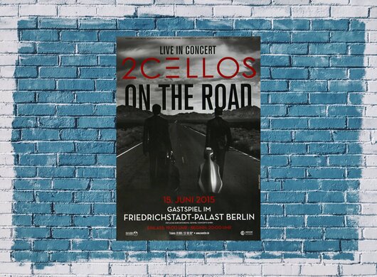 2Cellos - Celloverse , Berlin 2015 - Konzertplakat