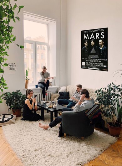 30 Seconds to Mars - Love, Lust, , Frankfurt 2013 - Konzertplakat