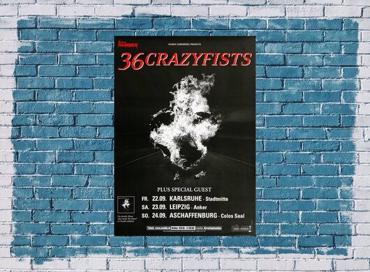 36 Crazyfists - Rest Inside The Flames, Tour 2006 - Konzertplakat