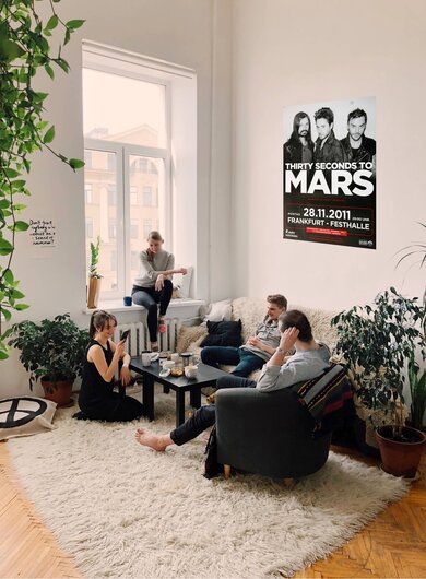 30 Seconds to Mars - In To The Wild , Frankfurt 2011 - Konzertplakat