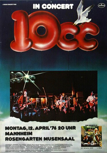 10 cc - How Dare You, Mannheim  1976 - Konzertplakat