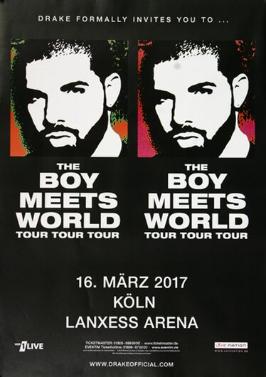 The Boys Meets World - Tour Tour , Köln 2017 - Konzertplakat