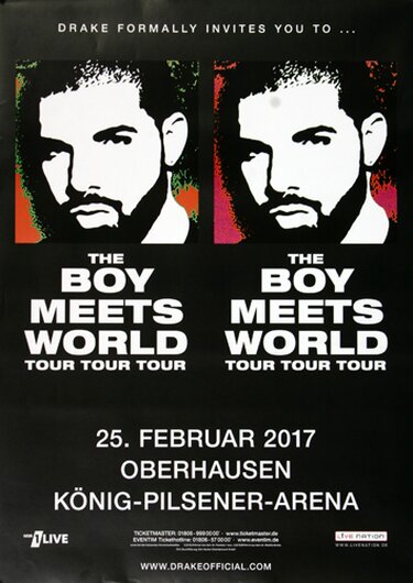 The Boys Meets World - Tour Tour , Oberhausen 2017 - Konzertplakat