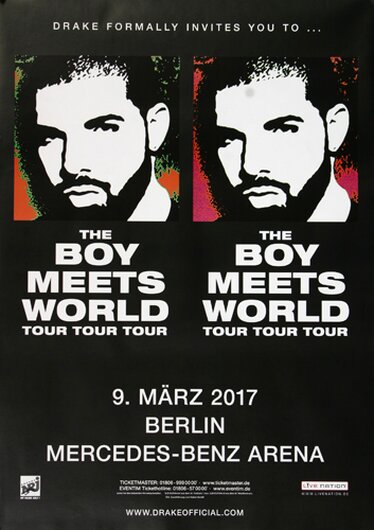 The Boys Meets World - Tour Tour , Berlin 2017 - Konzertplakat