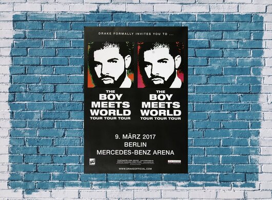 The Boys Meets World - Tour Tour , Berlin 2017 - Konzertplakat