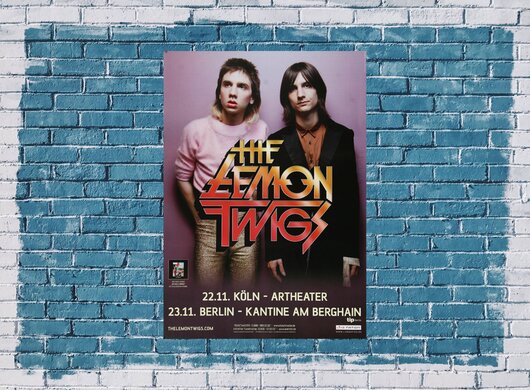 The Lemon Twigs - Do Hollywood, Köln & Berlin 2016 - Konzertplakat