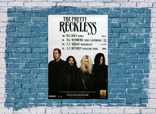 The Pretty Reckless - Going To Hell, Tour 2017 - Konzertplakat