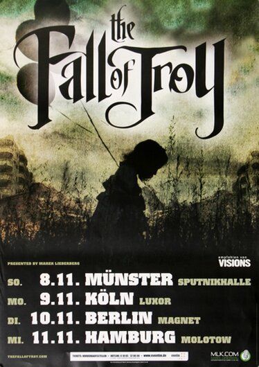 The Fall of Troy - Sledgehammer, Tour 2009 - Konzertplakat