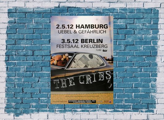 The Cribs - Ignore The Ignorant, Hamburg & Berlin 2012 - Konzertplakat