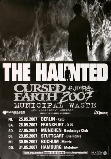 The Haunted - Municipal Waste, Tour 2007 - Konzertplakat