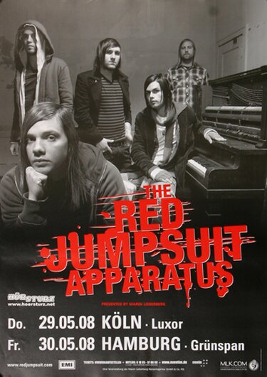 The Red Jumpsuit Apparatus - Don´t You Fake It, Köln & Hamburg 2008 - Konzertplakat
