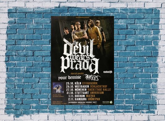 The Devil Wears Prada - Louder Than Thunder, Tour 2009 - Konzertplakat