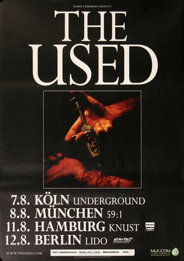 The Used - Artwork, Tour 2009 - Konzertplakat