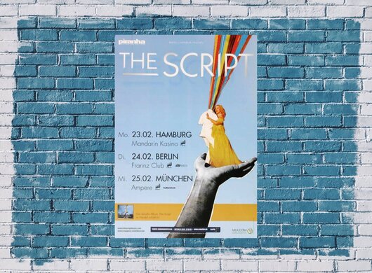 The Script - Breakeven, Tour 2009 - Konzertplakat
