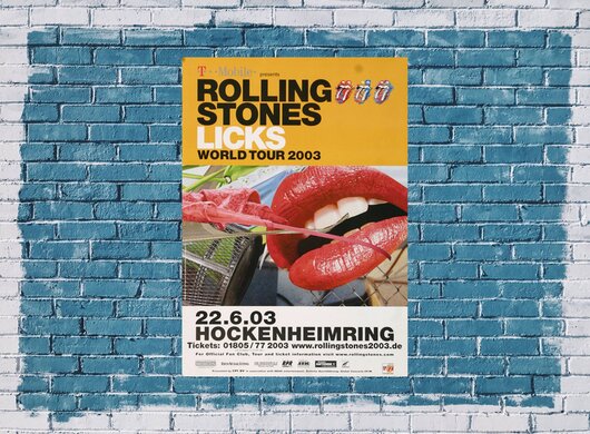 The Rolling Stones - Licks, Hockenheimring 2003 - Konzertplakat
