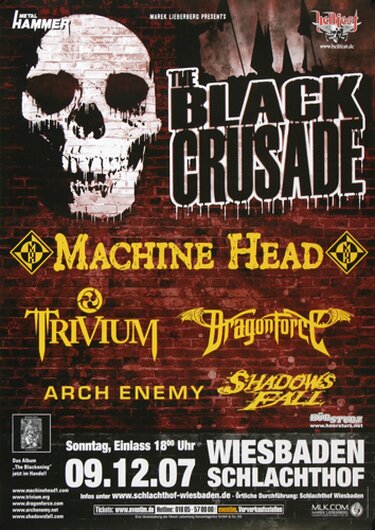 The Black Crusade - The Blackening, Wiesbaden 2007 - Konzertplakat
