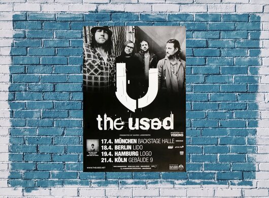 The Used - Vulnerable, Tour 2012 - Konzertplakat