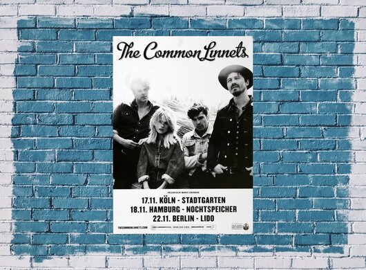 The Common Linnets - Hearts On Fire, Tour 2015 - Konzertplakat