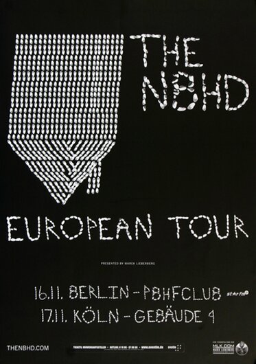 The Neighbourhood - The Floor, Berlin & Köln 2015 - Konzertplakat