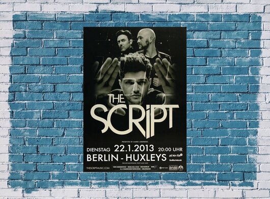 The Script - Millionaires , Berlin 2013 - Konzertplakat