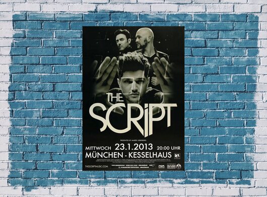 The Script - Millionaires , München 2013 - Konzertplakat