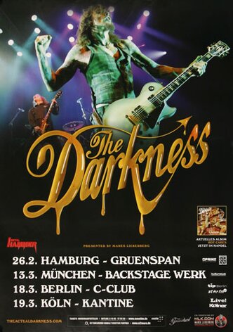 The Darkness - Last Of Our Kind, Tour 2013 - Konzertplakat