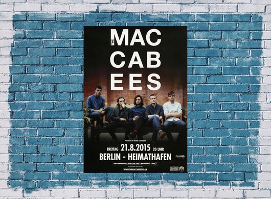 The Macabees - Split It Out, Berlin 2015 - Konzertplakat