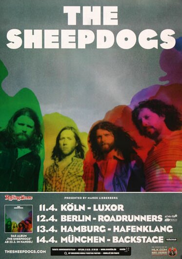 The Sheepdogs - Alright OK, Tour 2013 - Konzertplakat