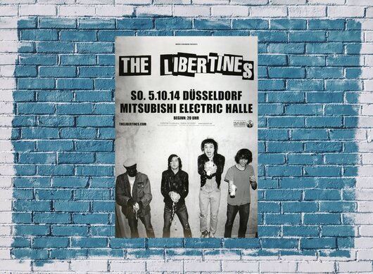 The Libertines - Time For Heros , Düsseldorf 2014 - Konzertplakat