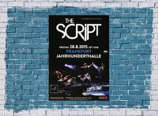 The Script - Superheros , Frankfurt 2015 - Konzertplakat