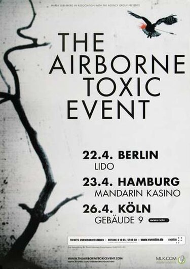 The Airborne Toxic Event - Such Hot Blood, Tour 2009 - Konzertplakat