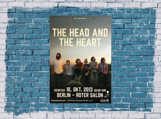 The Head And The Heart - Ghosts, Berlin 2013 - Konzertplakat