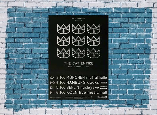 The Cat Empire - Sholders, Tour 2010 - Konzertplakat