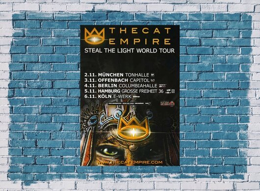 The Cat Empire - Wild Animals, Tour 2013 - Konzertplakat